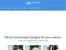 Tablet Screenshot of coolandunique.com